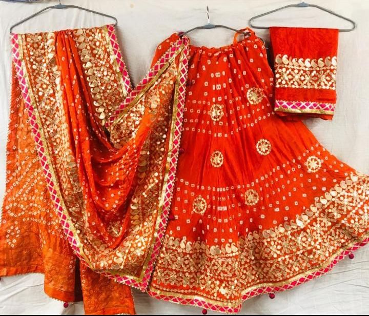 Buy Yellow Printed Lehenga Choli With Real Mirror Gotta Patti Work and  Dupatta, Sangeet Lehenga Choli, Lehenga Choli for Womens, Haldi Outfits  Online in India - Etsy