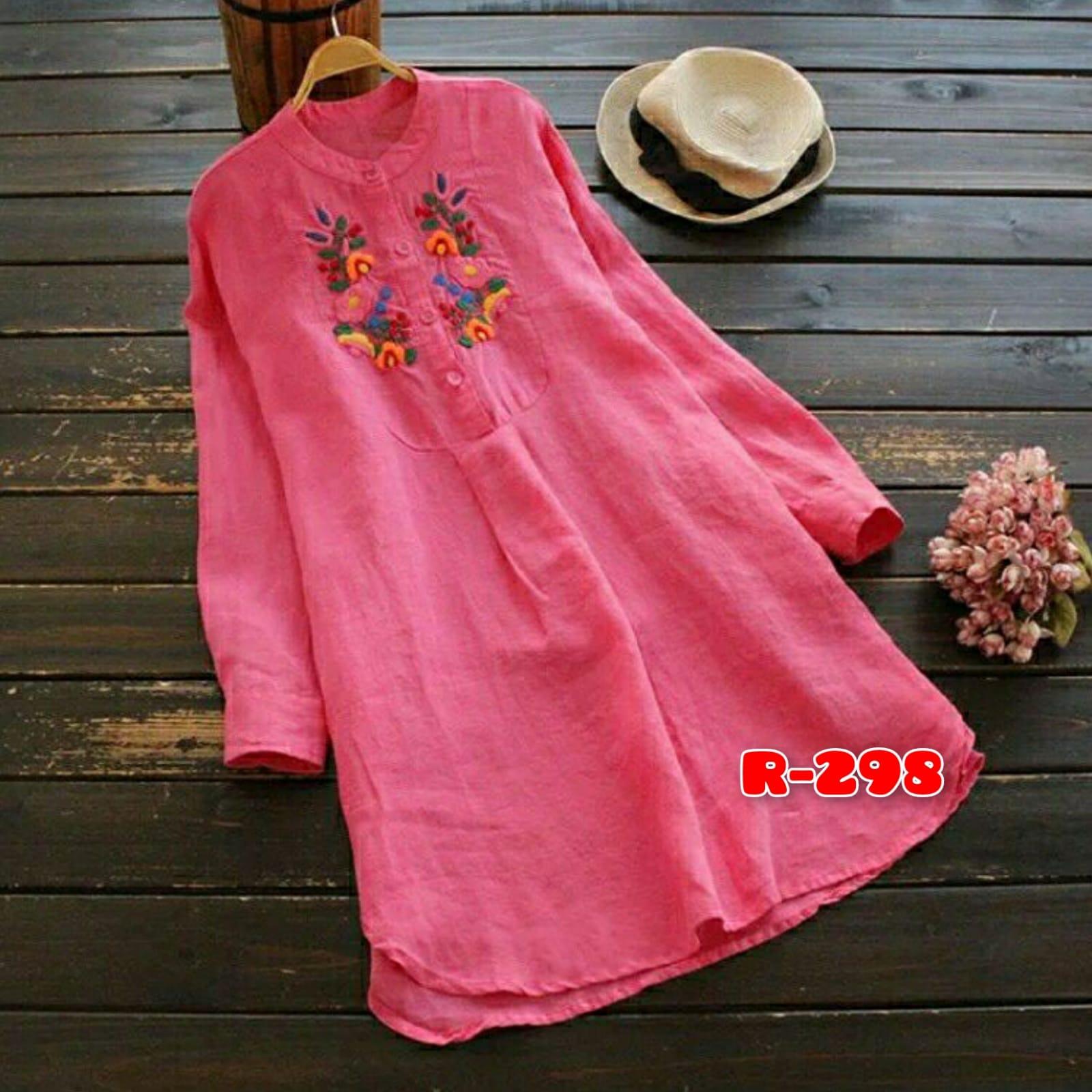 Pink Summer Tunic Top