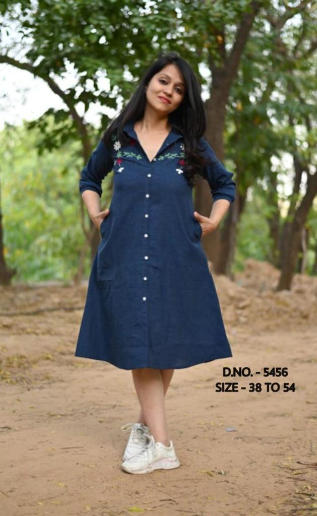 Buy online Navy Blue Cotton Denim Shirt from western wear for Women by De  Moza for ₹1199 at 20% off | 2024 Limeroad.com