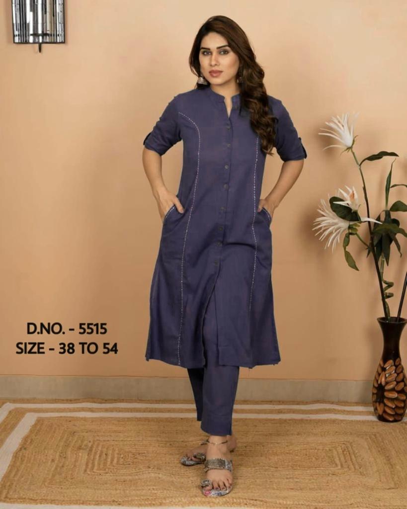 Sandal Wood Kalamkari A-line Kurta WA324A | A line kurta, Cotton long  dress, New designer dresses