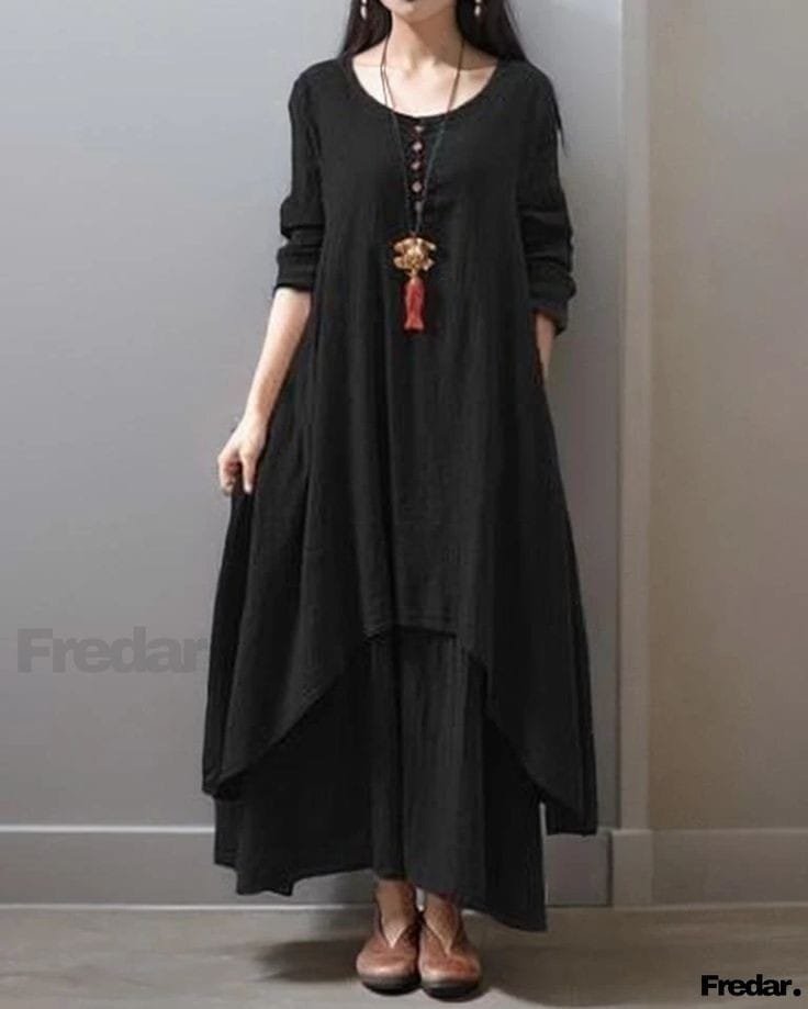 Black Updown Kurta With Skirt