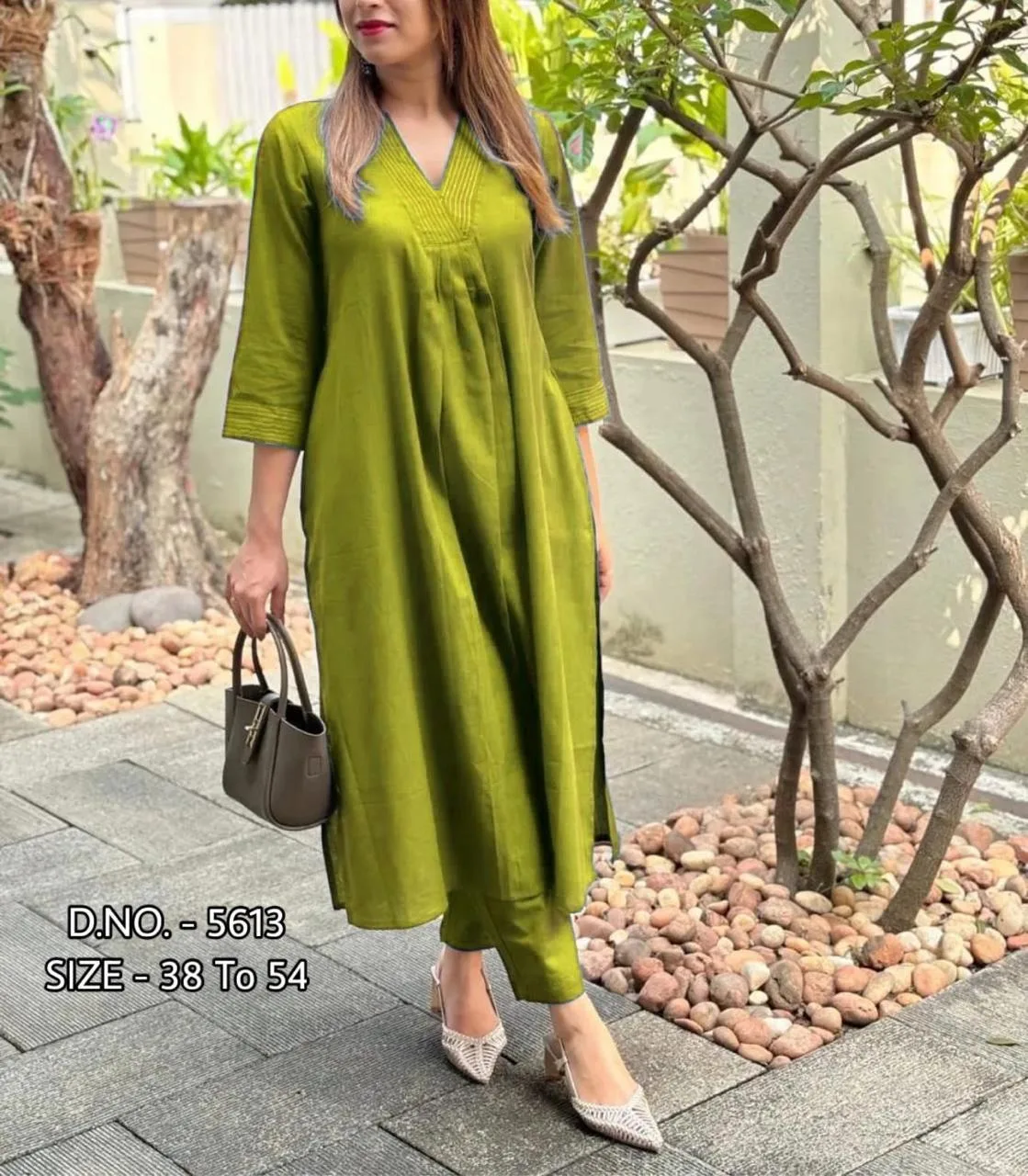 Green Kurta Pant Suit