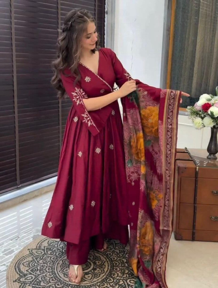 Flared Gown Palazzo Outfit