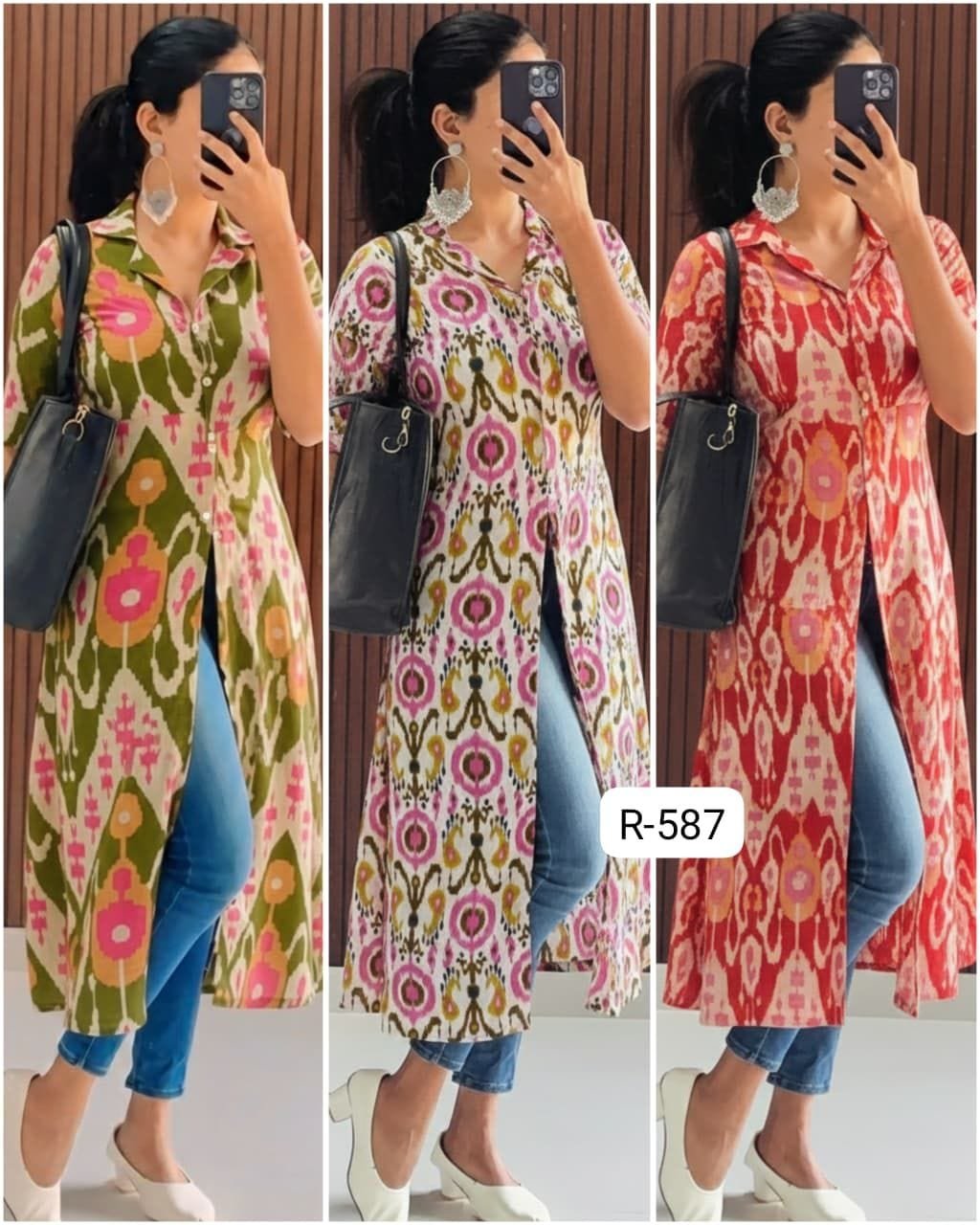 Trendy Ikkat Print Kurti